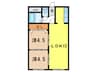 ヴィラ本山 2LDKの間取り