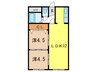 ヴィラ本山 2LDKの間取り