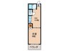 アルビオン 1DKの間取り