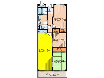 間取図 ラフィ－ネ高塚