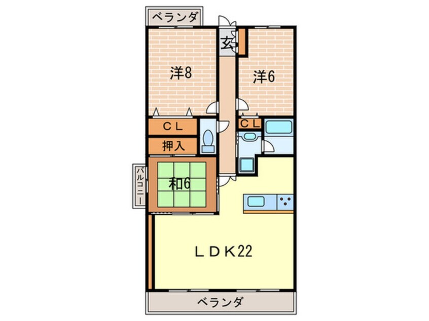 間取図 エスリード苦楽園老松町(701)