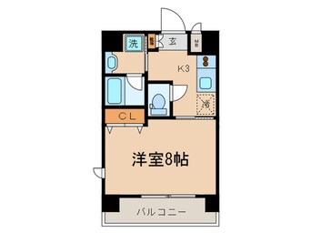 間取図 アスヴェル京都四条烏丸(802)