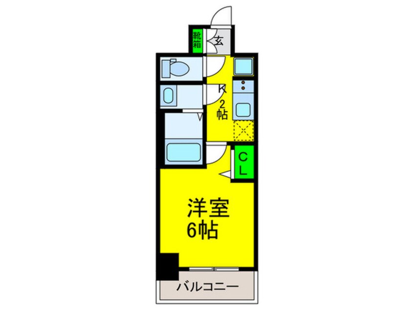 間取図 ｇｍ難波ウエストD.C.