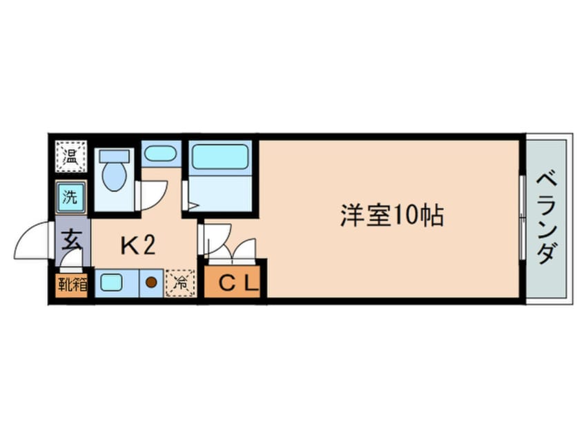 間取図 ＰＡＬＡＣＩＯ　Ｋ１