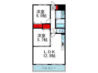 間取図 VERDURE千里山西参番館