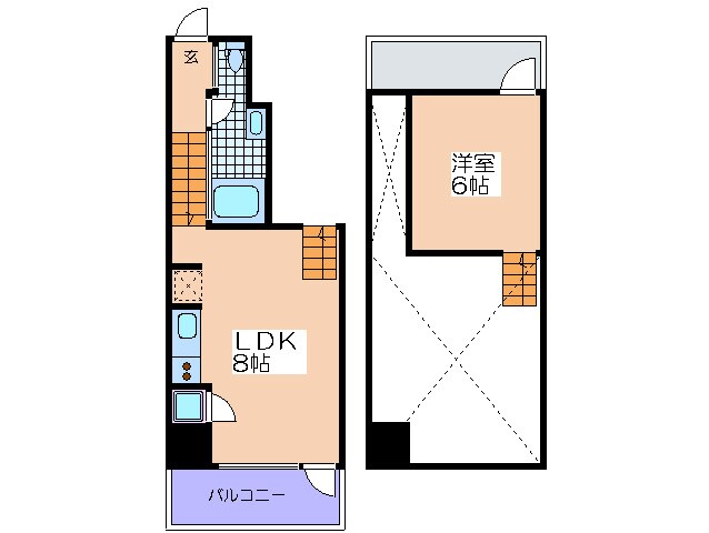 間取り図 ベルニ－ニ南森町