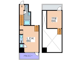 間取図 ベルニ－ニ南森町