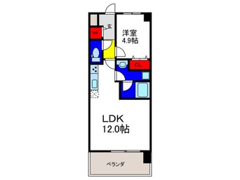 間取図 プラウディア今里
