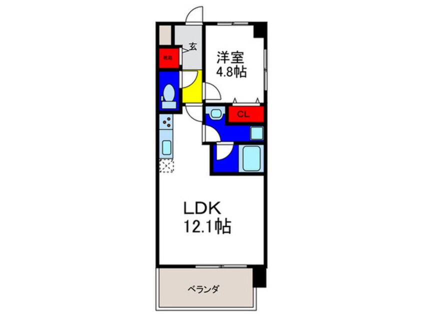 間取図 プラウディア今里