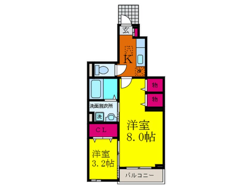 間取図 モデッサ　フェリーチェ