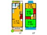 テラスハウス若林 3LDKの間取り