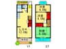 テラスハウス若林 3LDKの間取り