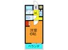 ロータリーマンション藤田町 1Kの間取り