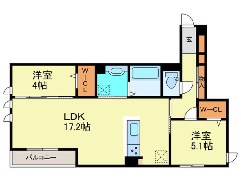 間取図 仮)D-ROOM・MB