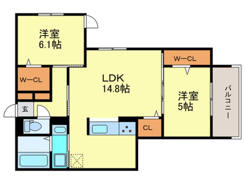 間取図 仮)D-ROOM・MB