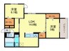 仮)D-ROOM・MB 2LDKの間取り