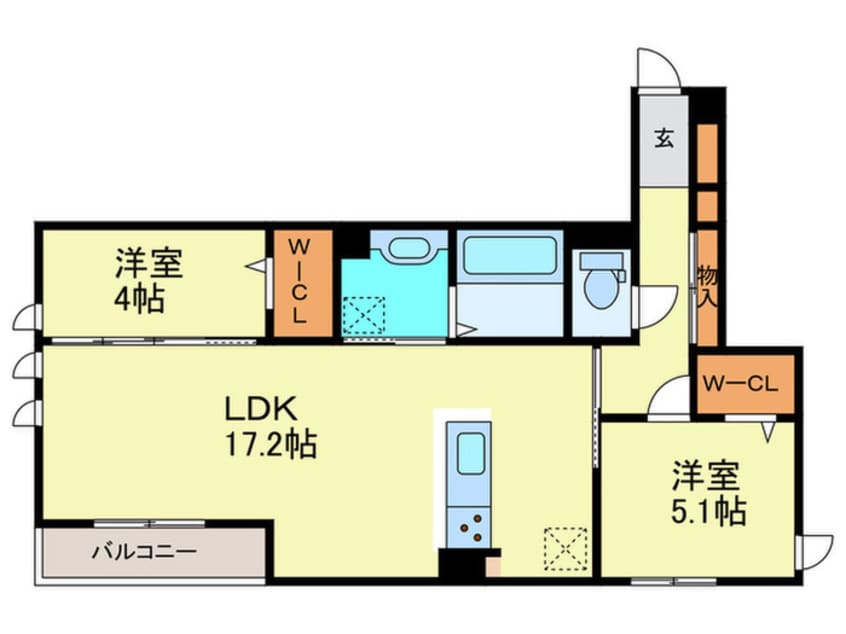 間取図 仮)D-ROOM・MB
