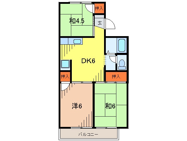 間取り図 セジュ－ル奥田