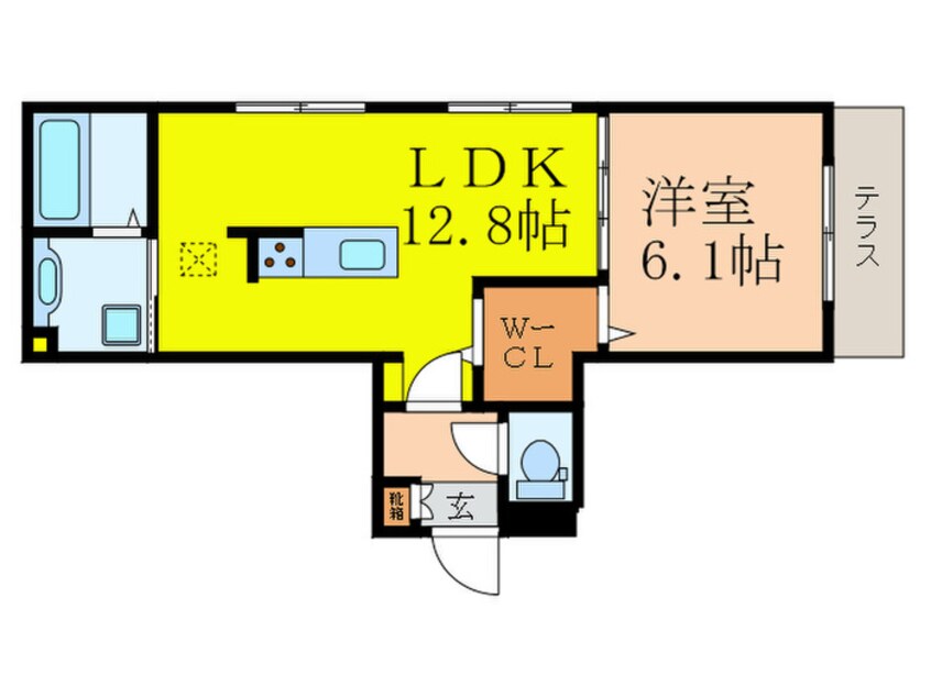 間取図 セジュール中穂積