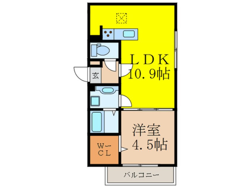 間取図 セジュール中穂積