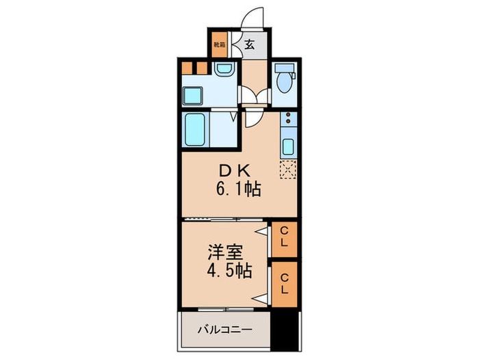 間取り図 エスキュート梅田中崎町