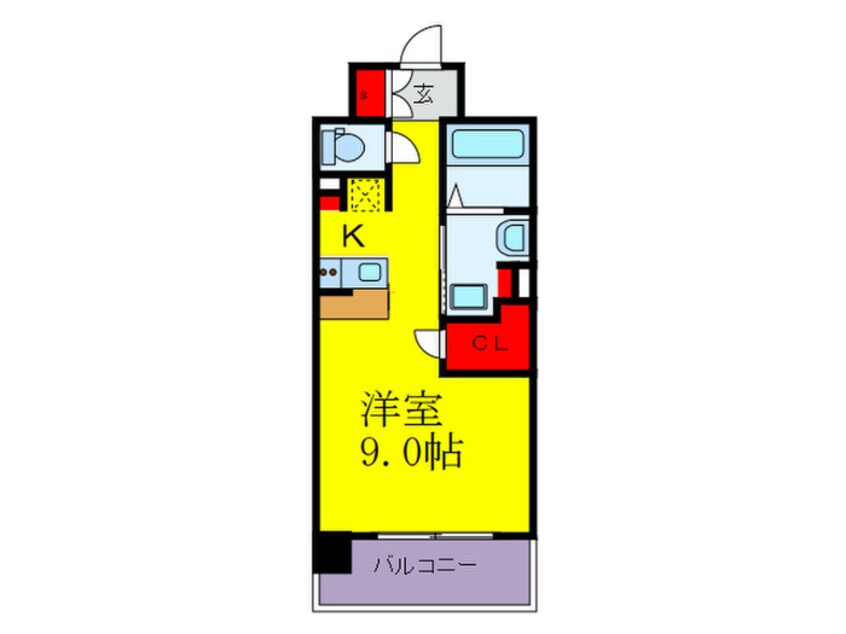 間取図 エスキュート梅田中崎町