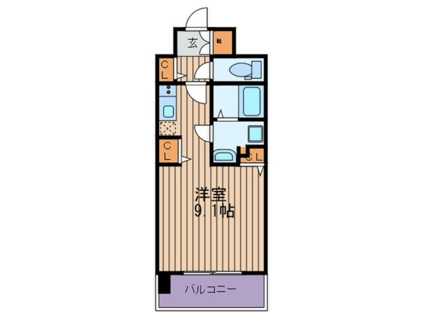 間取図 エスキュート梅田中崎町