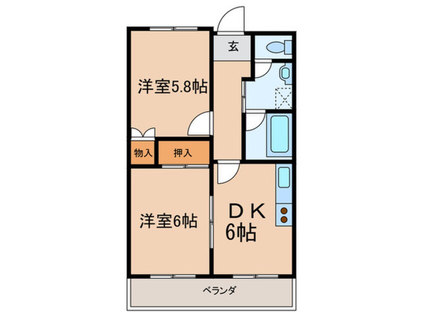 間取図 エスペランサ豊中