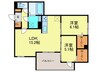 仮)Green Village 2LDKの間取り