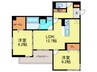 仮)Green Village 2LDKの間取り