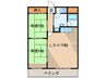 飛鳥グランドパレス 2LDKの間取り