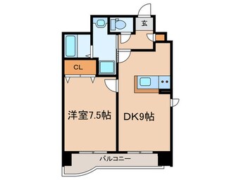 間取図 ﾊﾟﾙｼｵ三宮ﾌﾗﾜｰﾛｰﾄﾞ(405)