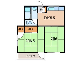 間取図 第六いづみ荘