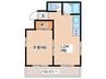 平尾ハイツ 1LDKの間取り