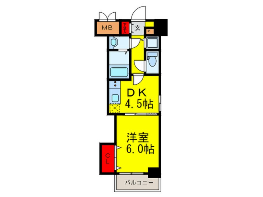 間取図 ＴＫアンバーコート堺東Ⅱ