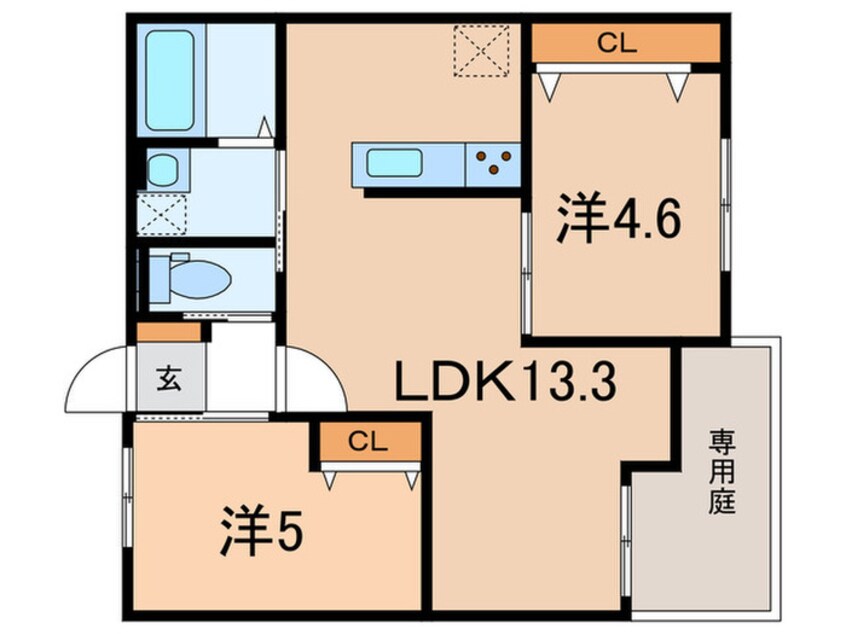 間取図 グルーブメゾン須磨離宮