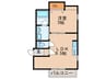 UP GRAND神崎川 1LDKの間取り