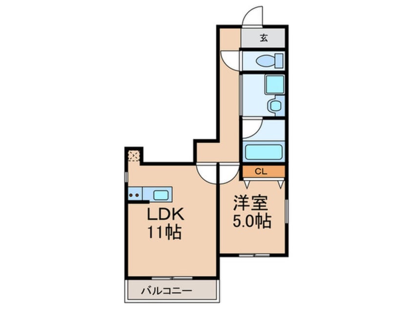 間取図 UP GRAND神崎川