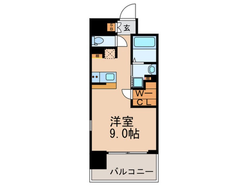 間取図 エス・キュート梅田中崎町