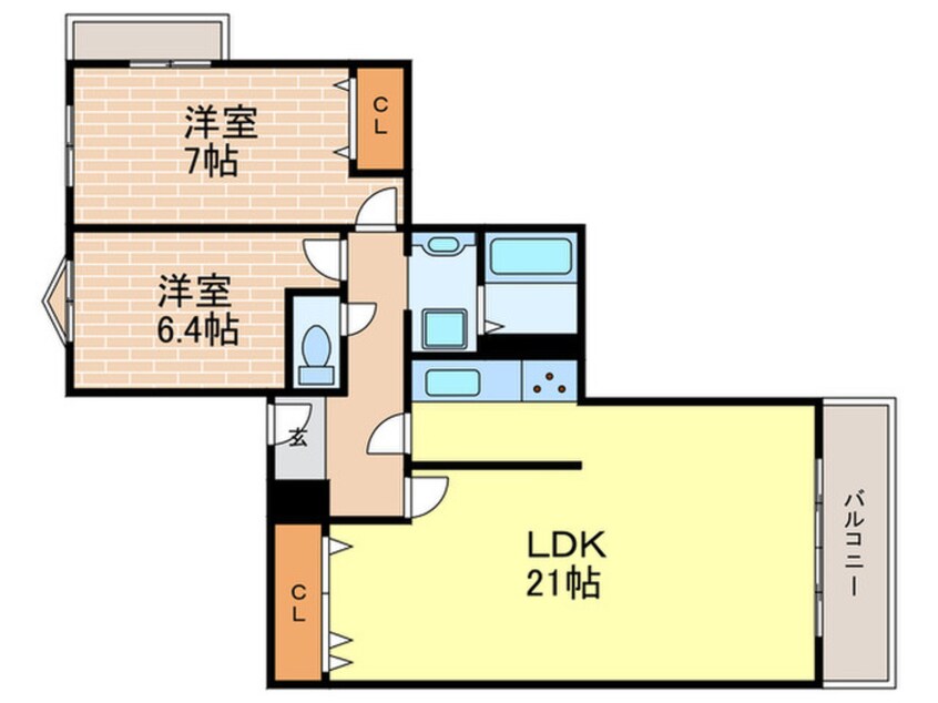 間取図 上ケ原TWENTY EIGHT(404)