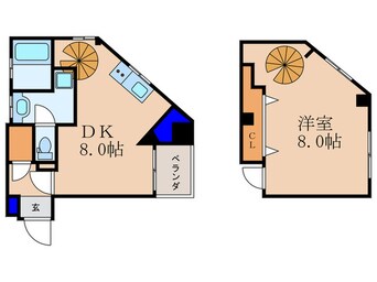 間取図 コンフォ－ル南森町