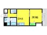 住吉橋ポルト 1DKの間取り