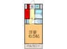ラフィ－ネ枚方 1Kの間取り