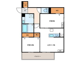 間取図 仮)TORISIA殿城
