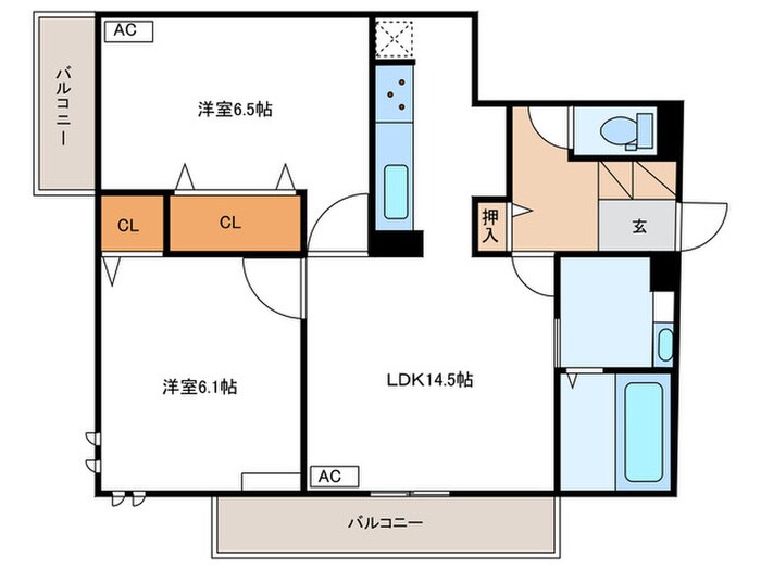 間取り図 仮)TORISIA殿城