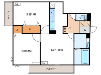 間取図 仮)TORISIA殿城