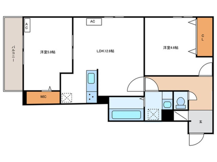間取図 仮)TORISIA殿城