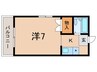 南町壱番館 1Kの間取り