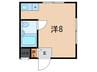 サンロイス芦屋五号館(302) 1Rの間取り