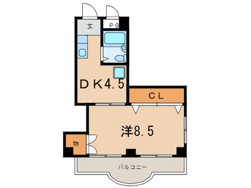 間取図 ビューライフ芦屋